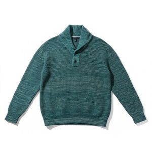 Eddie Bauer Men's dark green V-Neck Sweater XL